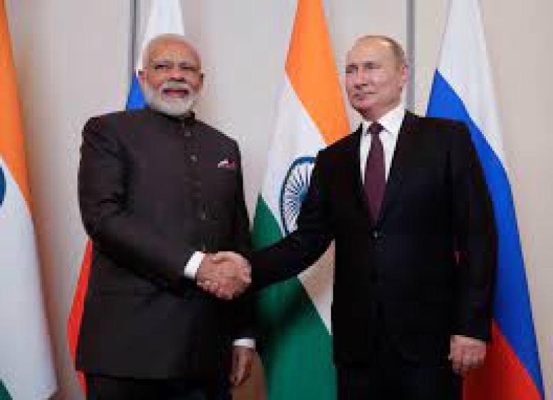الرئيس الروسي ورئيس الوزراء الهندي