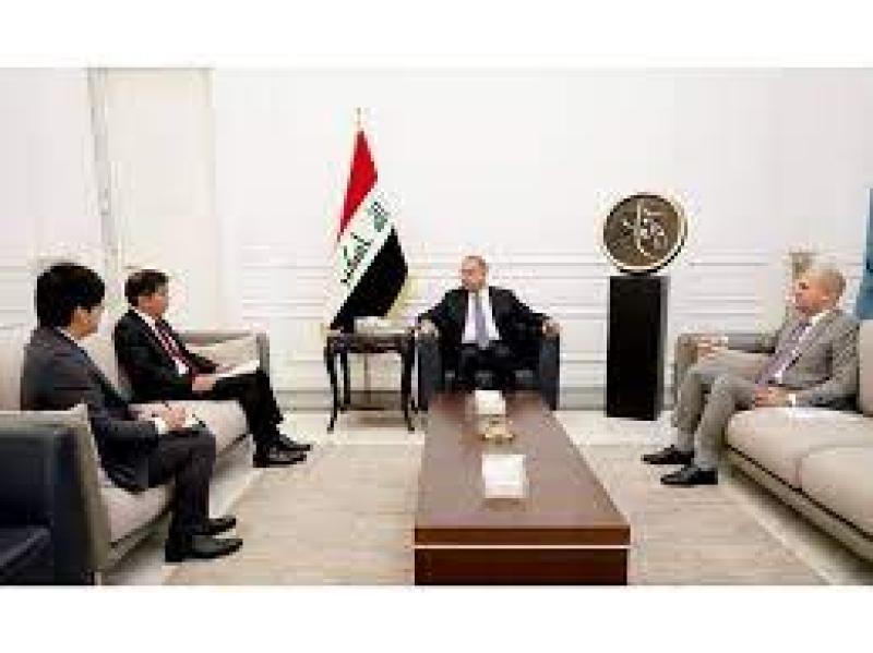 الرئيس العراقي يتسلم رسالة خطية من الرئيس الصيني