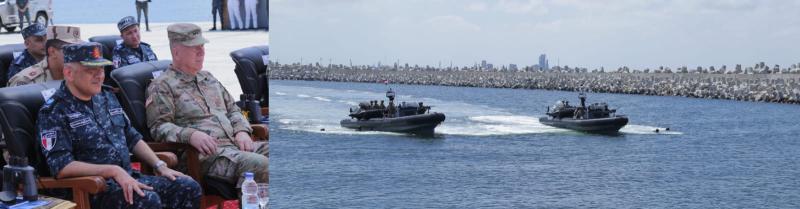 القوات البحرية المصرية والأمريكية تنفذان تدريب تبادل الخبرات ”SOF-10” بنطاق الأسطول الشمالى 
