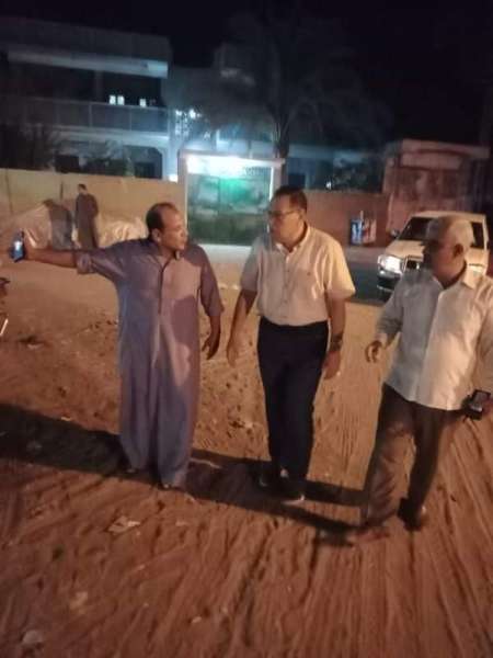 محافظ الشرقية يتفقد شوارع قريتي ”بحطيط والحلمية” في أبو حماد