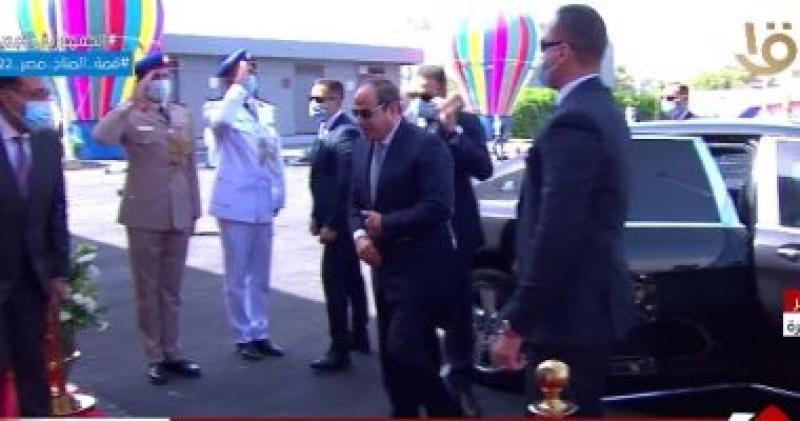 الرئيس عبد الفتاح السيسى يصل مقر الفاعلية