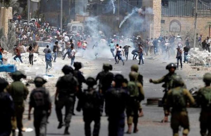 مواجهات بين قوات الإحتلال الإسرائيلي والفلسطينين 