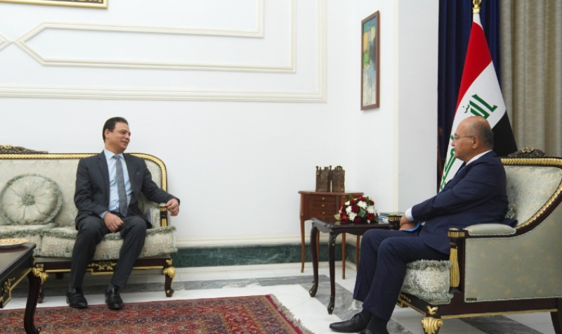 لقاء السفير المصري بالرئيس العراقي