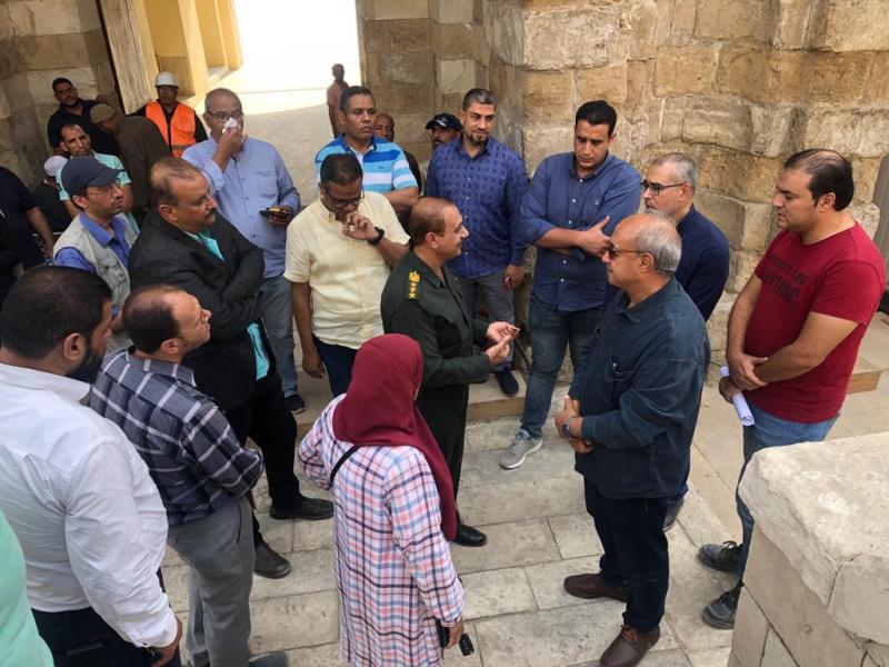 مساعد وزير السياحة يتفقد مشروع ترميم جامع السلطان الظاهر بيبرس 