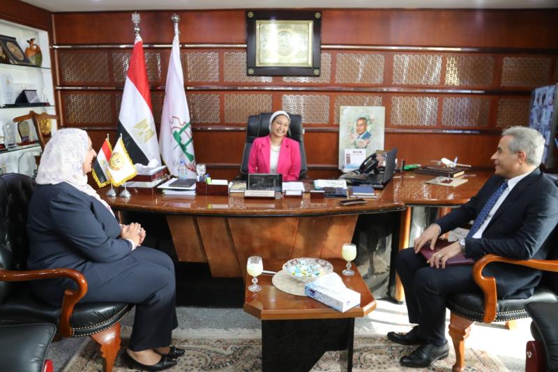 مريم خلال لقاء وزير القوى العاملة