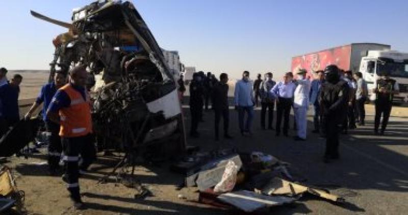 إصابة 12 مواطنًا في حادث على الطريق الزراعي بمحافظة البحيرة