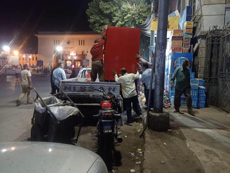 تحرير 5 محاضر خلال حملة تفتيشية لرفع الإشغالات بحي شمال  مدينة المنيا