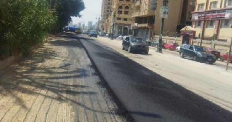 مديرية الطرق بالإسكندرية تنتهي من أعمال رصف الشوارع بالأحياء
