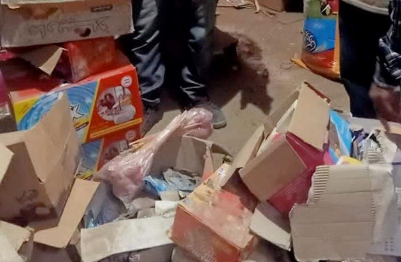 ضبط مخزن أغذية فاسدة في مركز ملوي جنوب المنيا