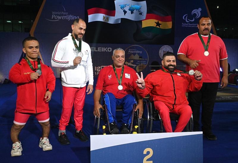 مصر تحصد فضية الفرق للرجال بمنافسات بطولة إفريقيا المفتوحة لرفع الأثقال البارالمبي