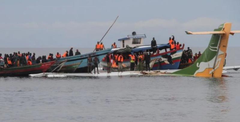 تحطم طائرة في بحيرة فكتوريا في تنزانيا