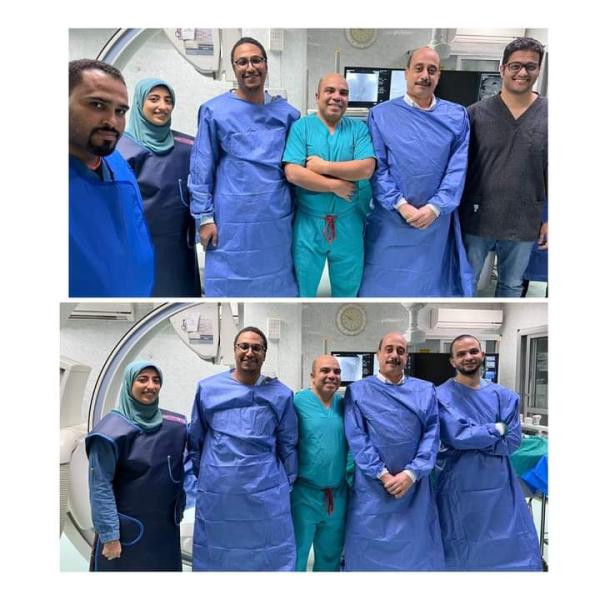 نجاح فريق بعمل بمستشفى الراجحة الجامعى باسيوط بعمل تقنية غلق دوالي المعدة