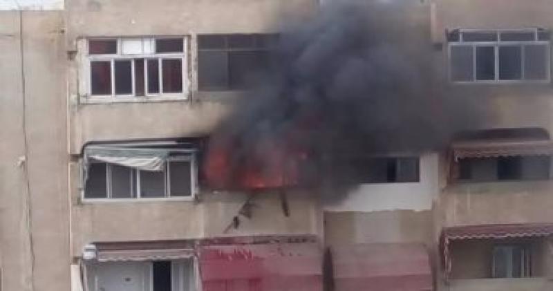 إصابة 3 أطفال في حريق شقة بـ المحلة