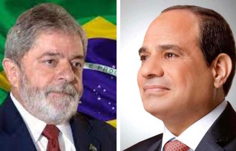 الرئيس عبد الفتاح السيسي والرئيس البرازيلي المنتخب لولا دا سيلفا