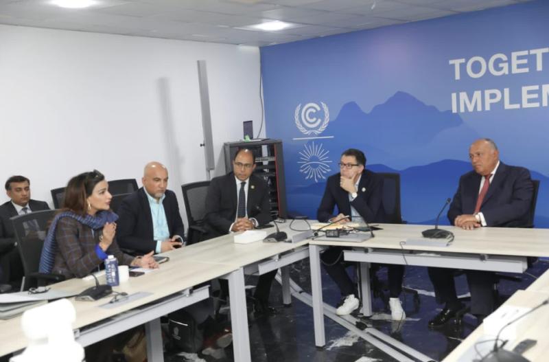‏رئيس COP27 يعقد لقاءات مع ممثلي مجموعة الـ ٧٧ والصين