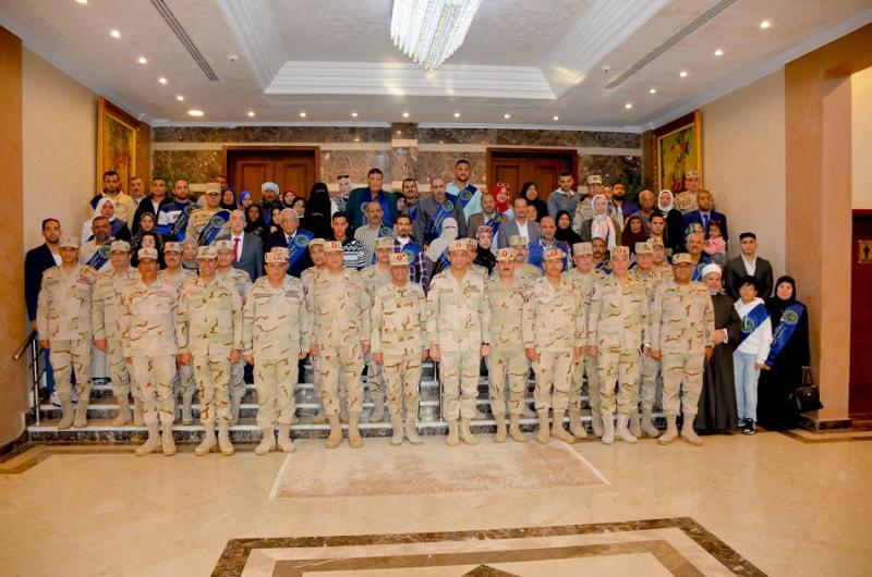 المنطقة المركزية العسكرية تنظم احتفالية لتكريم أسر الشهداء ومصابى العمليات الحربية