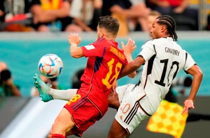 التعادل السلبي ينهي الشوط الأول بين ألمانيا وإسبانيا بمونديال 2022