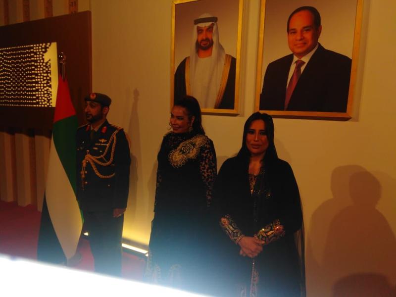 غادة عجمي تشارك بالتهنئة لدولة الإمارات وتقدم التهاني للسفيرة مريم الكعبي