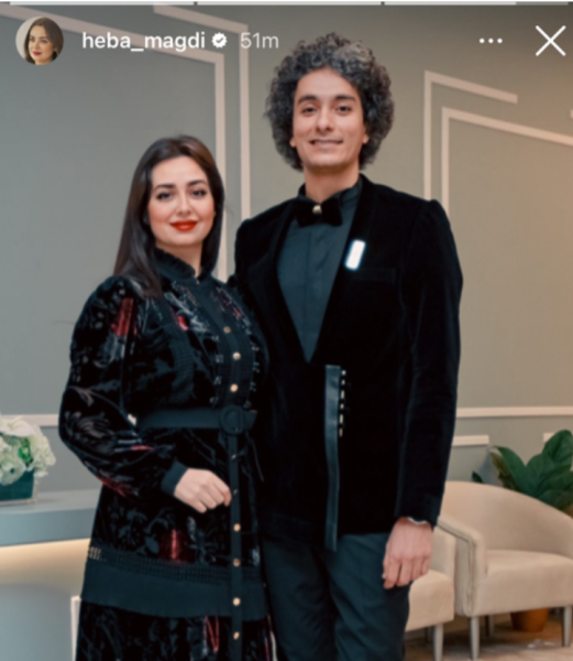 هبة مجدي وزوجها محمد محسن