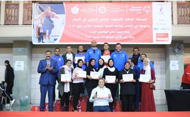 جانب من إنطلاق  المسابقة الوطنية  للاولمبياد  الخاص المصرى للجمباز