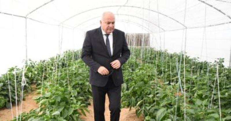 محافظ قنا يتفقد مشروع صوب الخضراوات