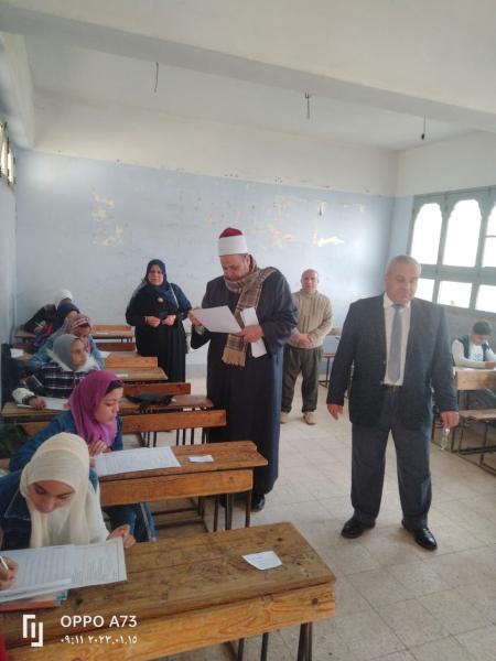 ازهر الشرقية :عودة يتابع امتحانات الابتدائية والاعدادية 