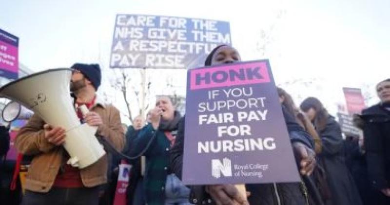 إضراب الممرضين في بريطانيا