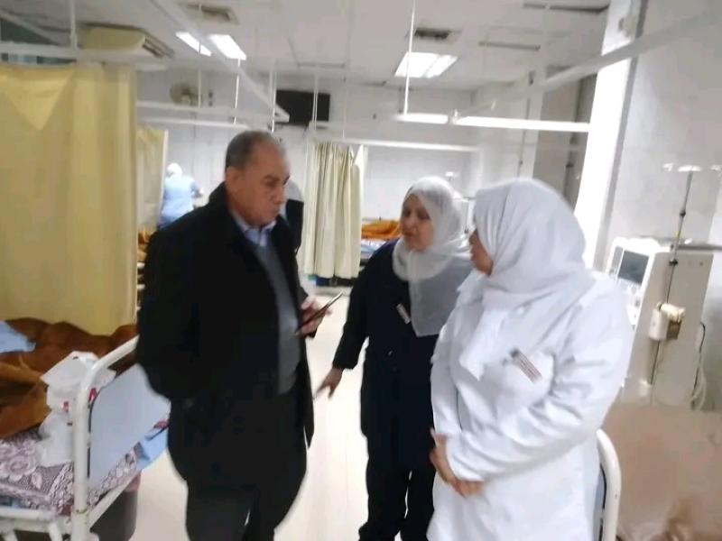 مدير التأمين الصحي بالقليوبية يتفقد مستشفى النيل بشبرا الخيمة 