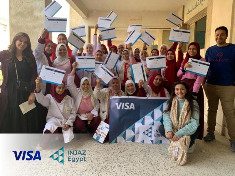 تعاون بين"فيزا "و"إنجاز" لتمكين الطالبات بالمدراس المهنية  في مصر