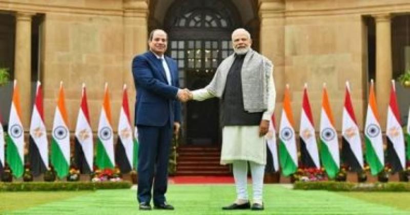الرئيس السيسي ورئيس وزراء الهند