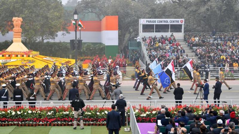 مشاركة القوات المسلحة المصرية في احتفال الهند