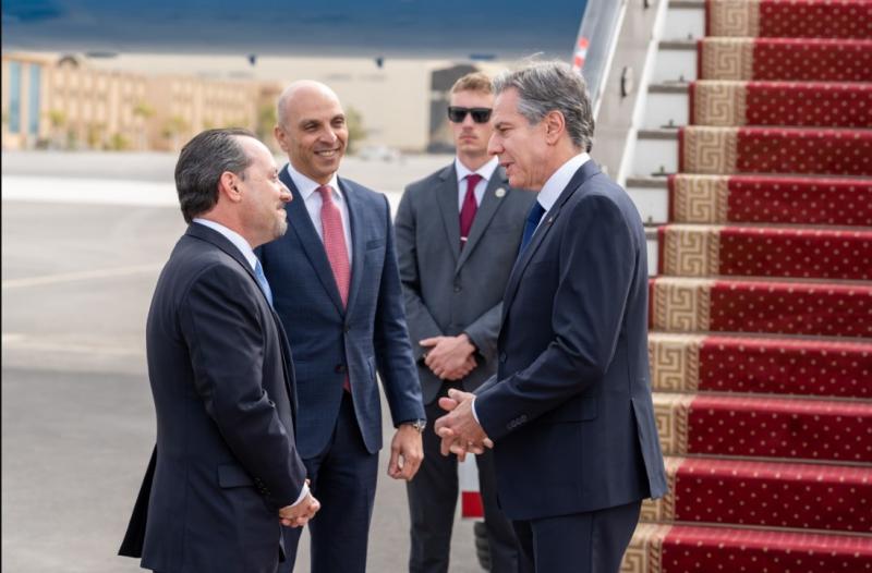 وزير الخارجية الأمريكي يصل مصر فى مستهل زيارته الشرق أوسطية (صور)