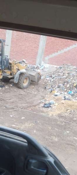 رفع تراكمات القمامة والمخلفات الصلبة من قرى الحسينية  شرقية