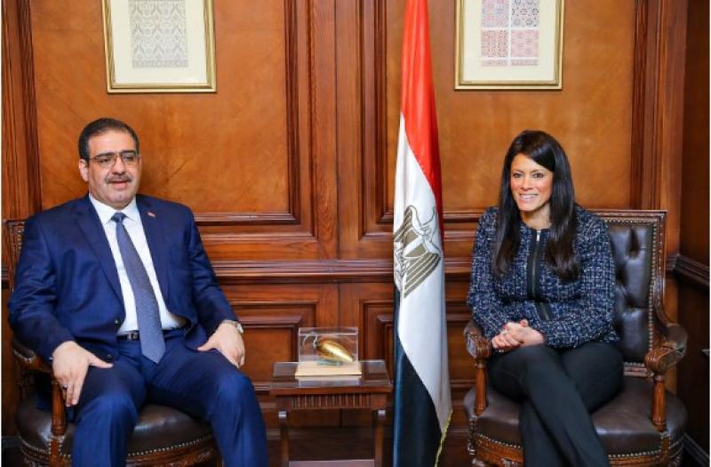 الدكتورة رانيا المشاط، و أثير الغريري، وزير التجارة العراقي