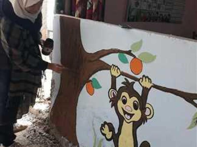 «ثقافة المنيا» تختتم فعاليات ورشة الجدارية بحضانة مدرسة شباب التحرير بالمنيا الجديدة