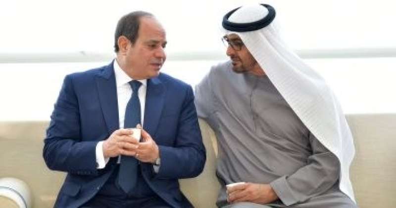 الرئيس السيسى مع الشيخ محمد بن زايد آل نهيان - ارشيفية