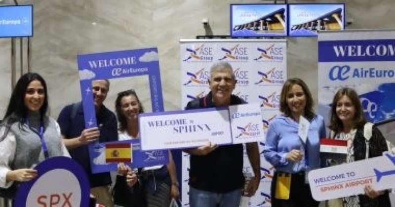 مطار سفنكس الدولي يستقبل أولى رحلات إير أوروبا الإسبانية