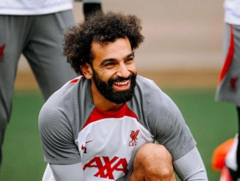 محمد صلاح في التدريب 