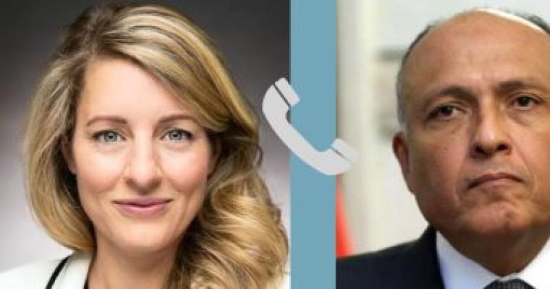 سامح شكري يتلقى اتصالا من وزيرة خارجية كندا ميلاني چولي