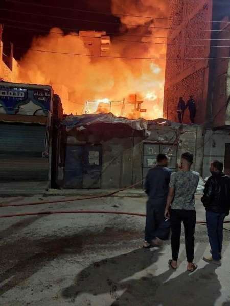 حريق يلتهم محتويات كنيسة الأنبا كاراس بمركز ديروط في أسيوط