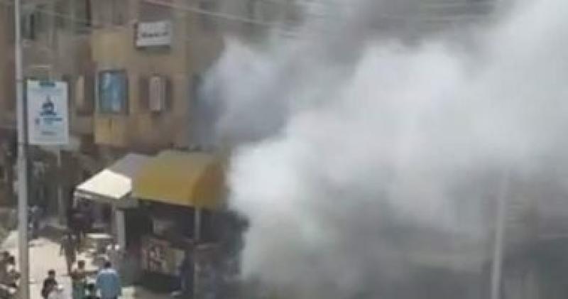 كواليس إخماد حريق مطعم في العمرانية