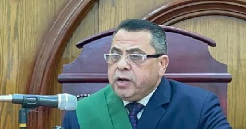 المستشار سامى عبد الحليم رئيس محكمة جنايات الزقازيق