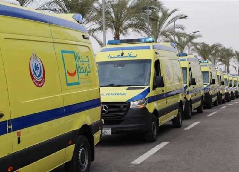 إصابة 4 مراقبين صحة في حادث تصادم على الصحراوي الشرقي بالمنيا