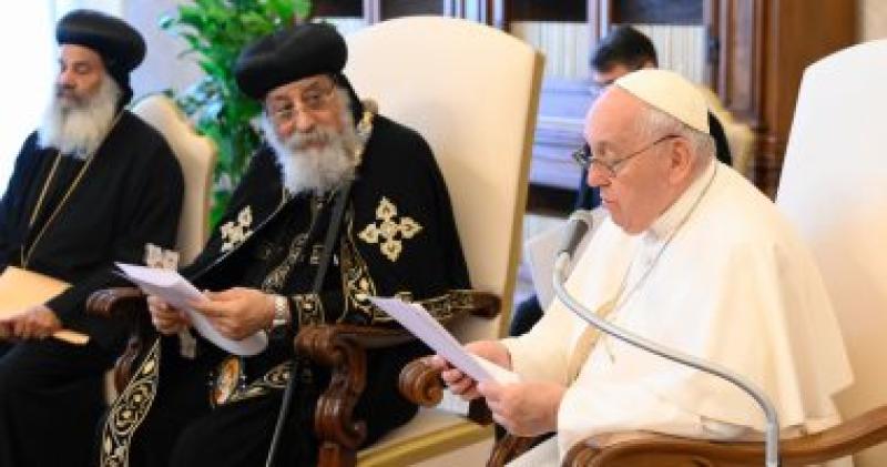 البابا تواضروس يتحدث مع الإعلام الإيطالي عن زيارته للفاتيكان والحرب الروسية الأوكرانية وحقوق الإنسان