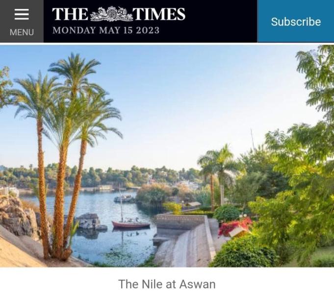 صحيفة The Times  تبرز المقومات السياحية والأثرية الفريدة بالمقصد السياحي المصرى