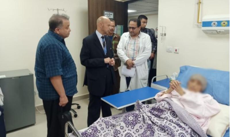 ”مسعود” يتفقد سير العمل بمستشفيات الحميات والصدر بالزقازيق