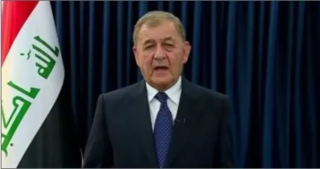 الرئيس العراقي: ندعو جميع الأطراف في سوريا إلى ضبط النفس والعودة لطاولة الحوار