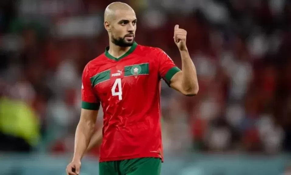 امرابط لاعب المنتخب المغربي