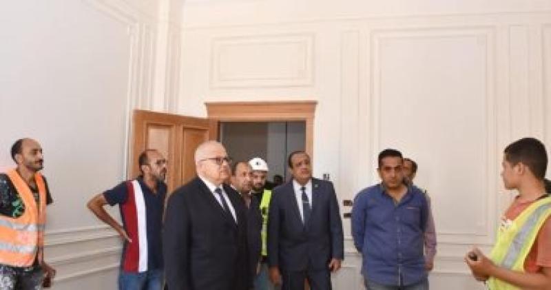 الخشت يتابع أعمال التنفيذ بجامعة القاهرة الدولية تمهيدا لافتتاح المرحلة الأولى