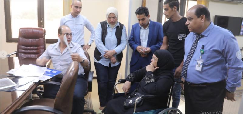 السيدة  عزيزة أحمد داخل مستشفى دار الهلال
